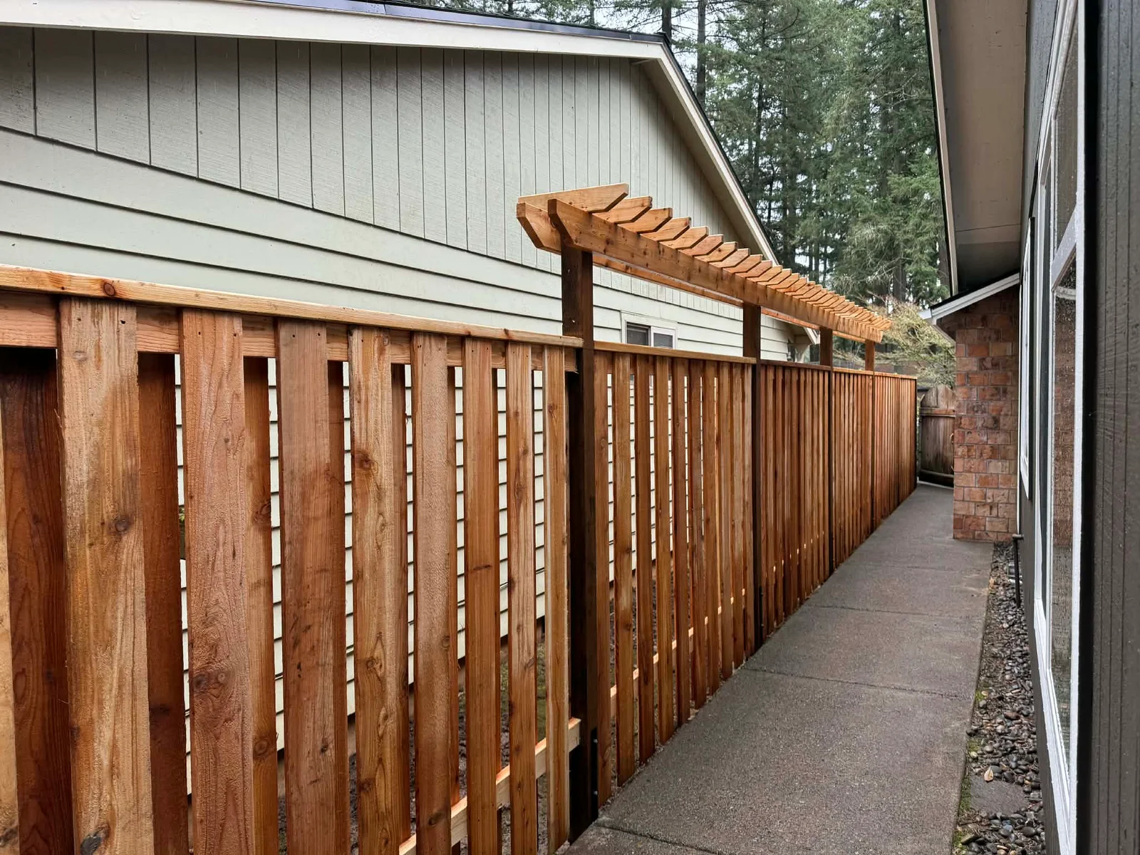 Professional fence installation by J Hernandez Construction