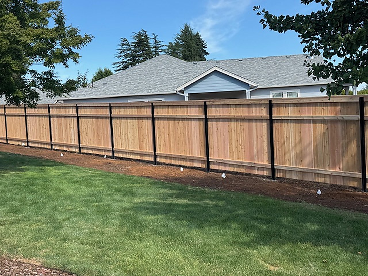 Professional fence installation by J Hernandez Construction